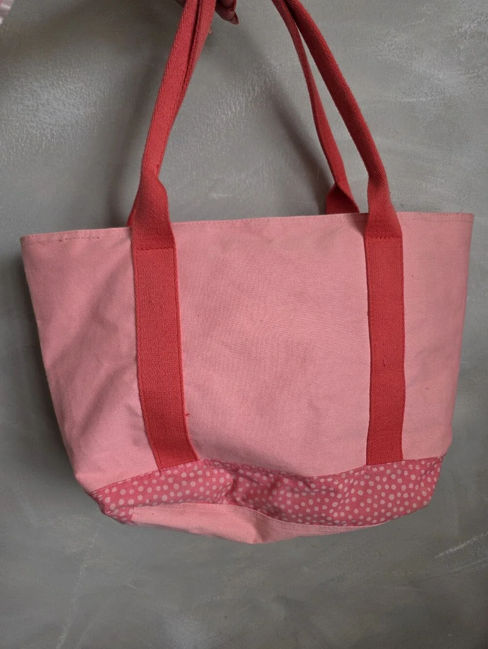Vtg 2011 Pottery Barn Kids Pink Canvas Giraffe Tote Bag 